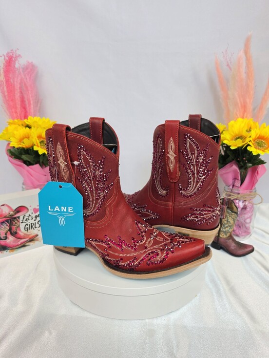 Lane boots Shoes - New LANE Lexington Cowgirl Boots W/ SWAROVSKI Crystals 8